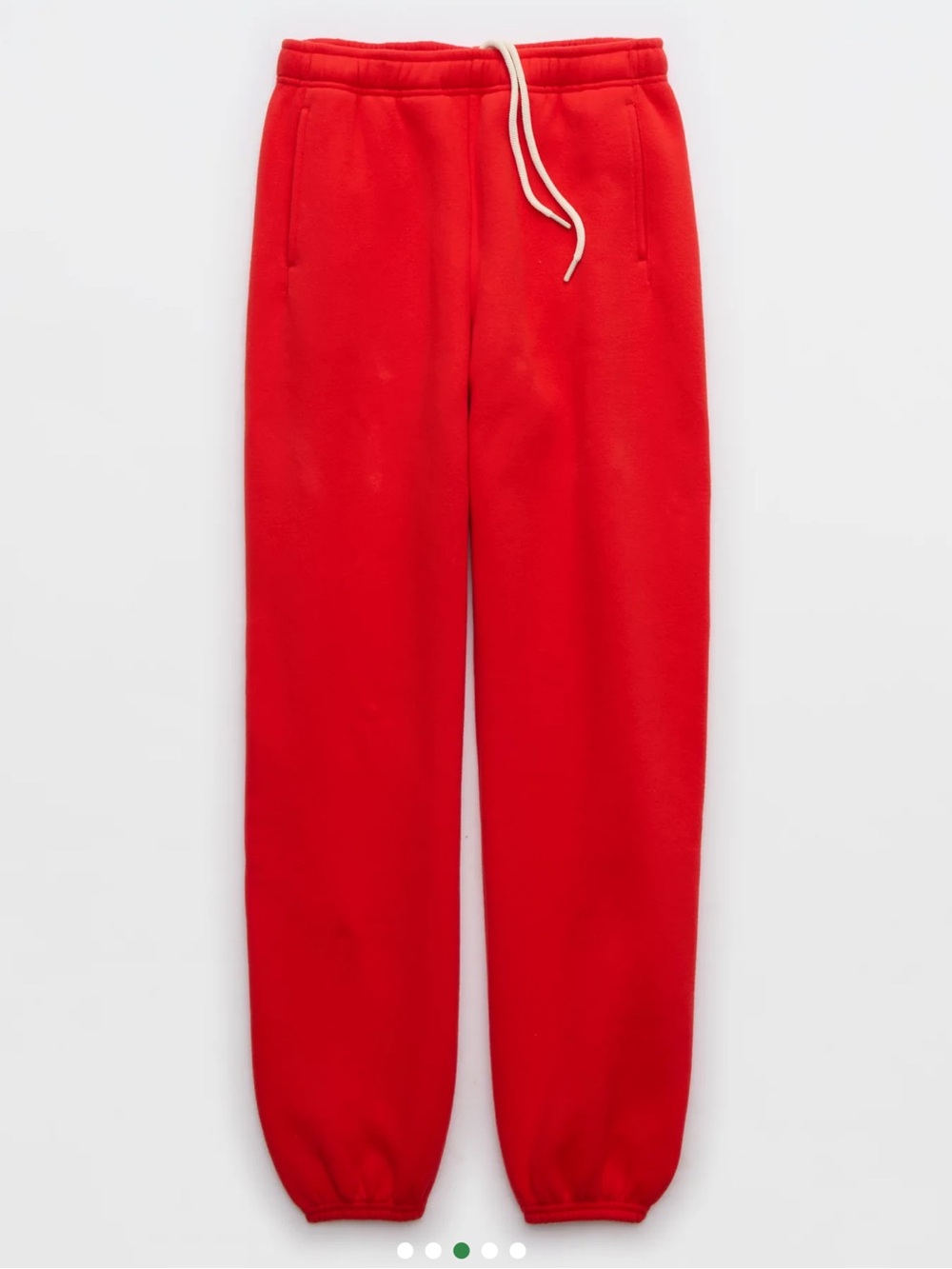 Offline by Aerie Cloud Fleece Classic Joggers in Red
